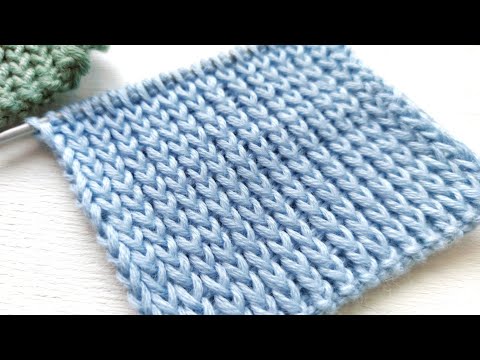 Видео: Вариант вязания резинки со скрещенными петлями