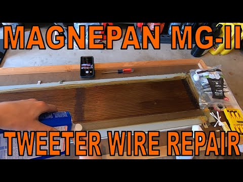 Видео: Ремонт твитера Magnepan MG-II и многое другое