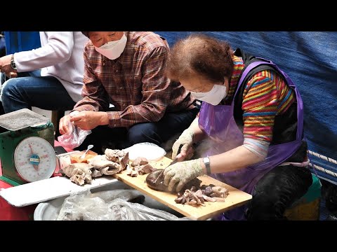 Видео: (sub) Популярная бабушка фруктовое мороженое на рынке Кванджанг | корейская уличная еда