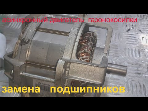 Видео: Ремонт асинхронного двигателя газонокосилки