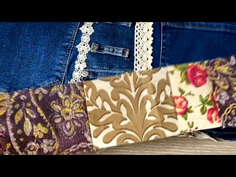 Видео: Не зря резала старые джинсы! Показываю, что у меня получилось DIY мастер класс