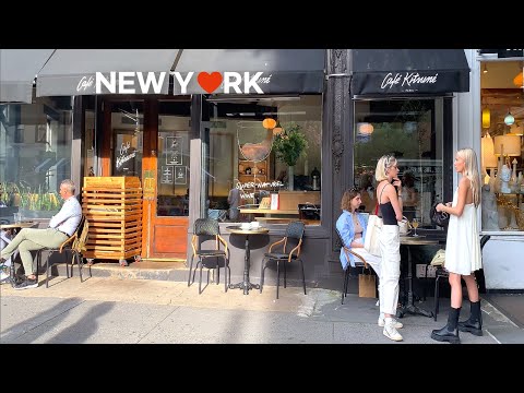 Видео: [4K] 🇺🇸 Прогулка по Нью-Йорку: Вест-Виллидж, Манхэттен / апартаменты Перри Сент-Кэрри /кафе Kitsuné☕