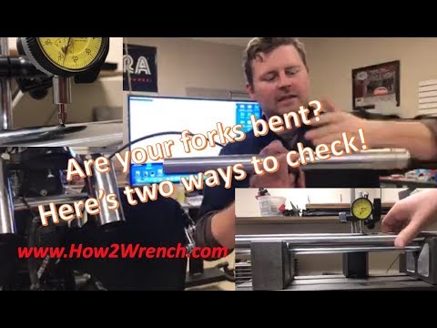 Видео: Как проверить трубку вилки на изгиб. С помощью специальных инструментов и без них.