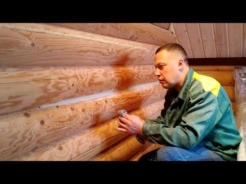 Видео: Внутренняя  отделка деревянного дома  Часть 1 теплый шов