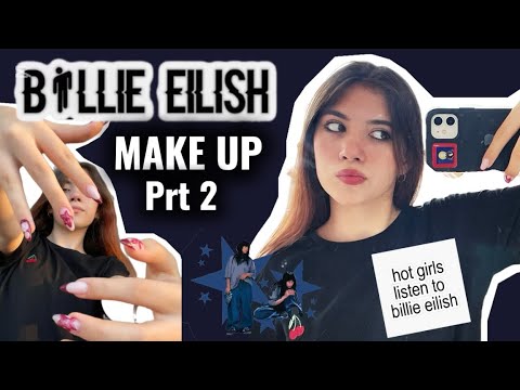 Видео: Повторяю макияж BILLIE EILISH| и болтаю про маникюр 💅🏻