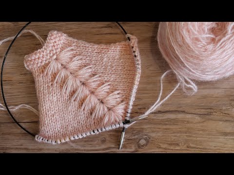 Видео: Красивая линия реглана спицами 🙃 Beautiful raglan line pattern