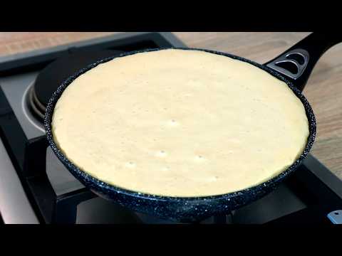 Видео: На Сковороде За 5 копеек Пирог на Молоке! Проще Не Бывает! Без Миксера и Весов!