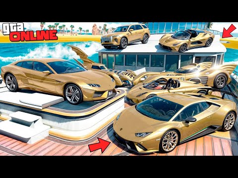 Видео: УГНАЛ КУЧУ ЗОЛОТЫХ ЧИТ ТАЧЕК И ОГРОМНЫЙ МОНСТР ТРАК У МАЖОРА ЗА 180 СЕК! БИТВА ВОРОВ В ГТА 5 ОНЛАЙН!