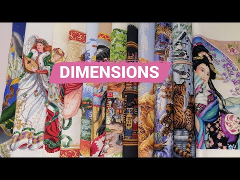 Видео: Весь мой Вышитый Дименшенс/ВЫШИВКА КРЕСТОМ/DIMENSIONS//@JuliaCreation ​