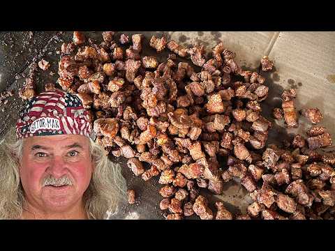 Видео: Как приготовить шкварки | Домашние шкварки с салом от Брюса Митчелла