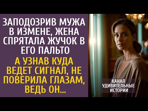 Видео: Заподозрив мужа в измене, жена спрятала жучок в его пальто… А узнав куда ведет сигнал, не поверила…