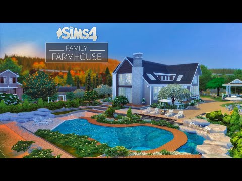 Видео: Семейный Фермерский Дом • Дизайн Ландшафта | БезСС | THE SIMS 4