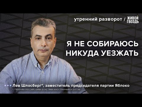 Видео: Лев Шлосберг об уголовном деле, обыске, поддержке, моральном и политическом выборе / @zhivoygvozd