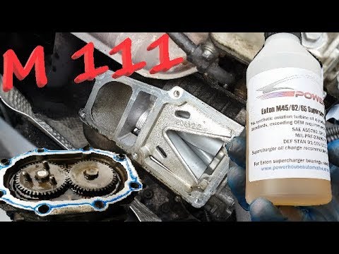 Видео: Mercedes w203 Замена масла в нагнетателе #Eaton c200 c230 c180