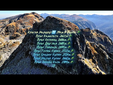 Видео: Връх Орловец до Връх Попова Капа и Страшното Езеро 🏞Кръгов Маршрут🔄19км.8 Върха ⛰️Рила Планина⛰️(SV)