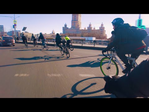 Видео: Первый заезд весны не обошёлся без ДТП | Fixed Gear