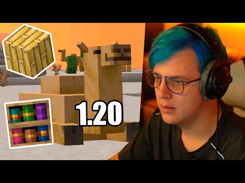 Видео: Пятёрка в шоке от снапшота 22w42a 1.20 Верблюды, бамбуковые лодки, таблички (Нарезка стрима 5opka)