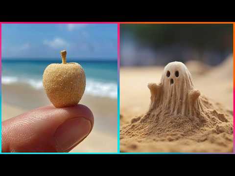 Видео: Сумасшедшие ПЕСОЧНЫЕ СКУЛЬПТУРЫ другого уровня