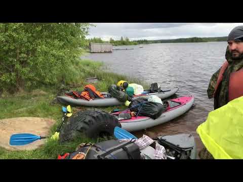 Видео: Сплав по реке Суна 2023 (Карелия). Часть 2 Чудозеро - порог Пристанский