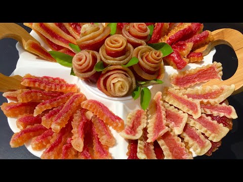 Видео: Ձմերուկի չիր շատ գեղեցիկ և համեղ. Цукаты из арбуза просто и очень вкусно. Dzmeruki chir