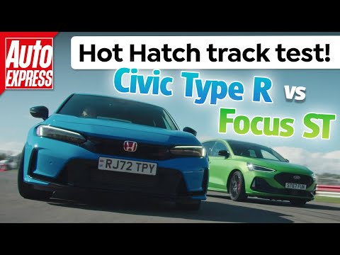 Видео: Автоэкспресс-битва на треке – Honda Civic Type R против Ford Focus ST