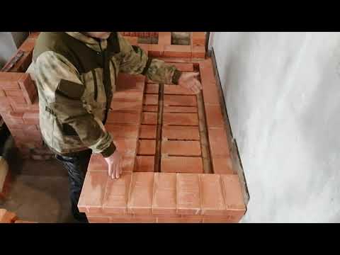 Видео: №3Анастасия, перекрытие лежанки, ряд первый.