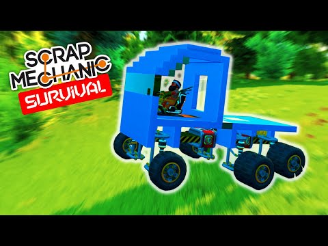 Видео: ГРУЗОВИК ДЛЯ ПОХОДОВ - SCRAP MECHANIC SURVIVAL ДЕНЬ 24!
