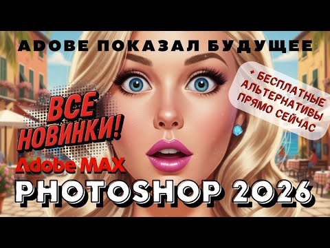 Видео: ADOBE PHOTOSHOP 2026: ВСЕ НОВИНКИ! Агенты, Nano Banana, удаление фона + БЕСПЛАТНЫЕ альтернативы