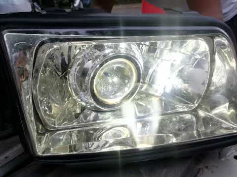 Видео: Установка BI-Led линз ауди с4 100.