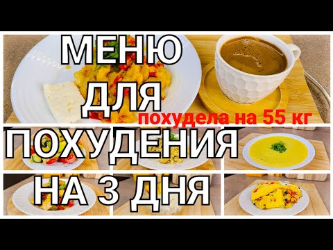 Видео: -55 кг! Меню Для Похудения на 3 Дня! Готовлю Завтрак, Обед и Ужин /как похудеть мария мироневич