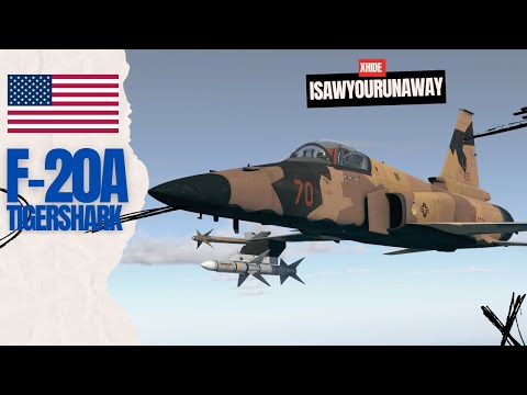 Видео: F-20A - топ прем США в #warthunder