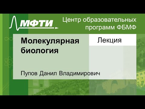 Видео: Молекулярная биология, Пупов Д. В. 09.09.2021г.