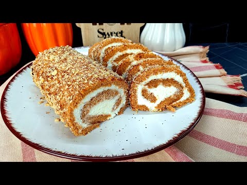Видео: Рулет з гарбузом і ніжним кремом