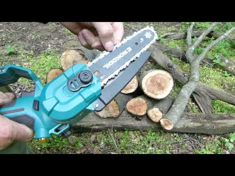Видео: Аккумуляторная цепная мини пила Rokodil Cutter Pro. Обзор и тесты