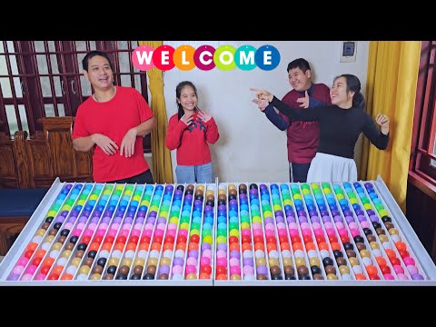 Видео: Головоломка с шариками, весёлая семейная игра для тренировки мозга ☆ уровень 156