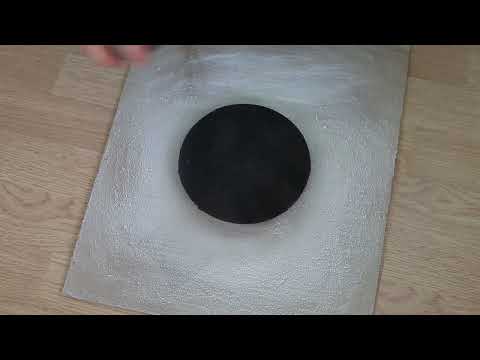 Видео: Круг кожаный для снятия заусенца и полировки , наклейка абразива на металлический диск