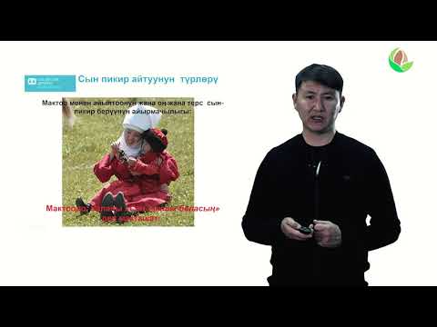 Видео: 4 Кайтарым байланыш   Сын пикир берүү жана аны кабыл алуу