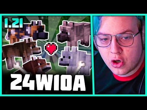 Видео: Пятёрка смотрит Снапшот 24w10a 🐶 Породы Собак в Майнкрафт 1.21 (Нарезка стрима 5opka)