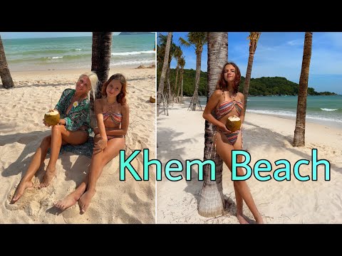 Видео: Вьетнам, Фукуок, Кхем - САМЫЙ ЛУЧШИЙ ПЛЯЖ! Опасная уличная еда! Khem Beach, Phu Quoc, Vietnam