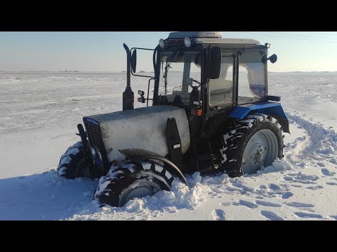 Видео: МТЗ-Балка!Весна.Прилепаем в снегу.