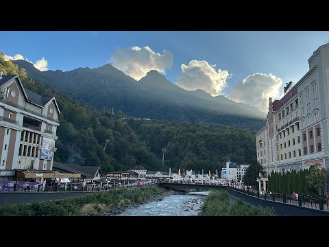 Видео: КУРОРТ КРАСНАЯ ПОЛЯНА И РОЗА ХУТОР / Сочи / Осень в Горах