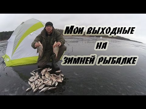 Видео: Мои выходные на зимней рыбалке. Вилейское водохранилище.  16-18.01.2015 г.