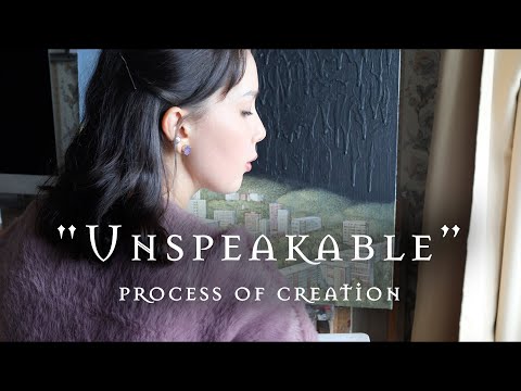 Видео: Painting "Unspeakable" creation process/Картина "Невыразимое" процесс создания