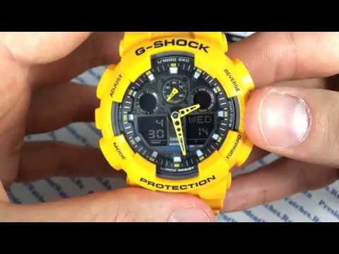 Видео: Как настроить молодежные часы Casio G-SHOCK GA-100A-9A - инструкция Watch-Forum.RU