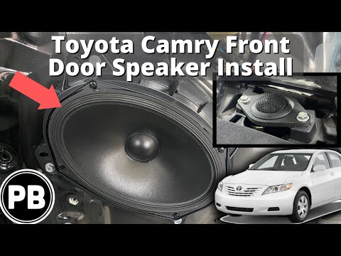 Видео: Установка динамика в переднюю дверь Toyota Camry 2007–2011 гг.