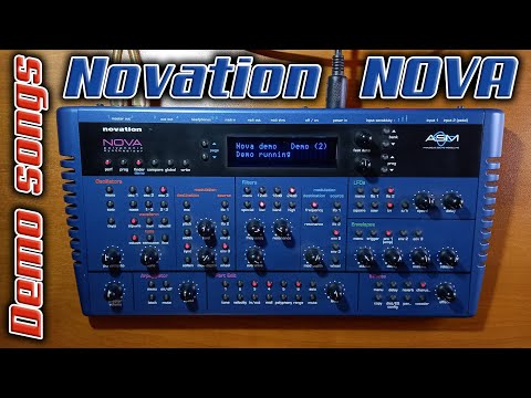 Видео: Виртуальный аналоговый синтезатор из далёкого 1999 года - Novation NOVA. Слушаем Demo songs.