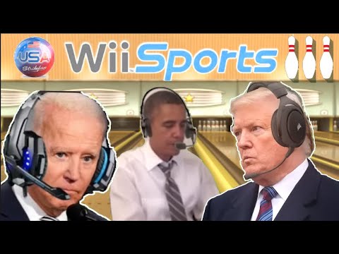 Видео: Президенты США играют в боулинг в WII Sports