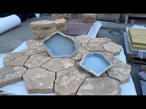 Видео: Производство тротуарной плитки бетонопаркета «Каменный цветок Элит» по технологии «Мрамор из Бетона»