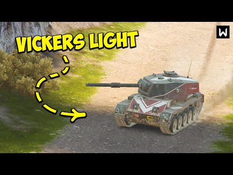 Видео: На что способен Vickers Light после РЕБАЛАНСА в Tanks Blitz