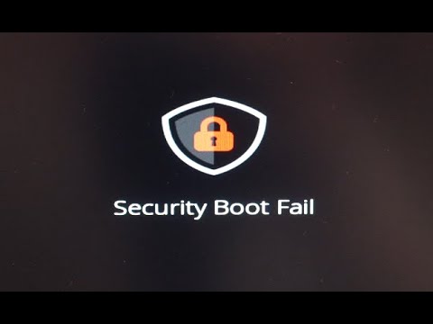 Видео: Security Boot Fail - ноутбук ACER - как отключить? Как загрузиться с флешки?